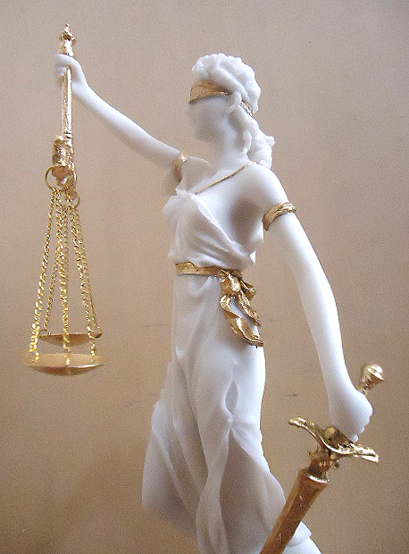 正义の女神テミス雕像 大理石风キャスト雕刻/; 法律の正义を象徴する
